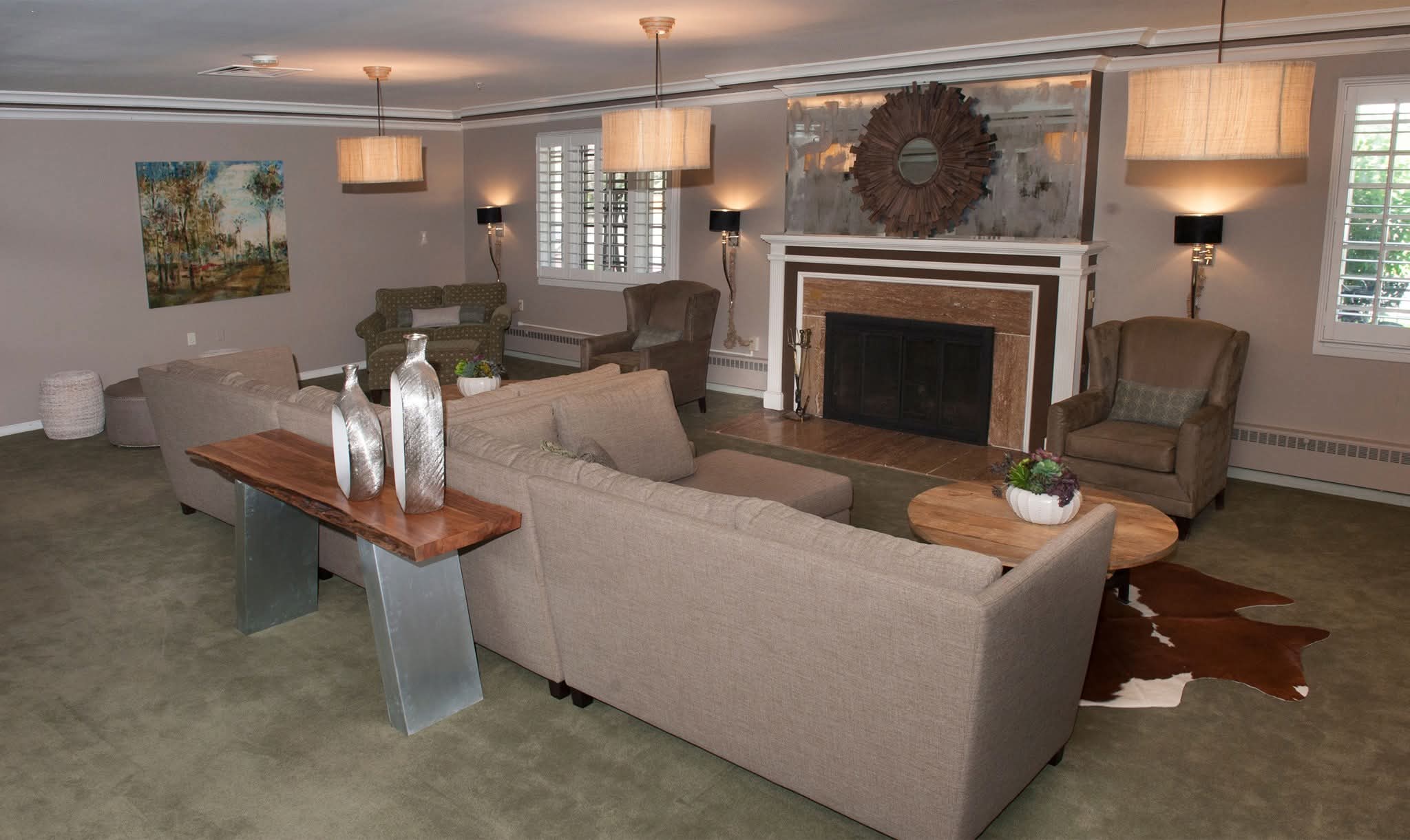 Freshly painted, professionally finished living room