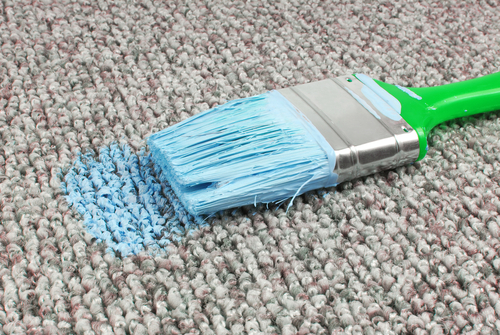 removing paint from carpet