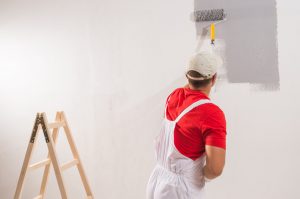 professional painter painting home interior